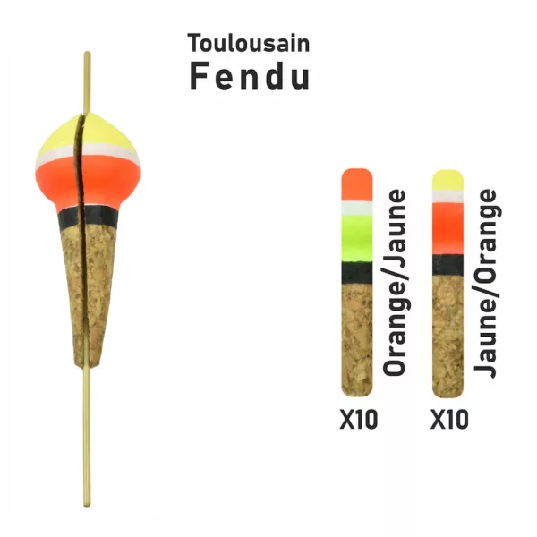 Garbolino - STREAMLINE TROUT FLOAT X20 - SPLITTED TOULOUSAIN FLOAT - Schwimmer - Forellenpose