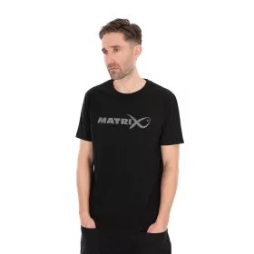 Matrix Large Fade Logo Schwarz-Grau T-Shirt S