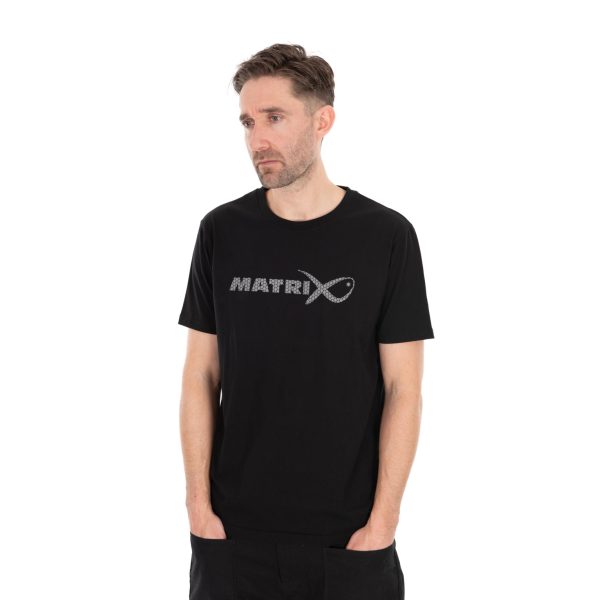 Matrix Large Fade Logo Schwarz-Grau T-Shirt L