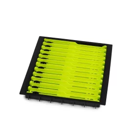 Matrix Small Winder Tray Lime Vorfachleiter-Set 18cm 12 Stk.
