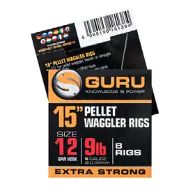   Guru Bait Band Ready Rig 15 vorgebundener Haken - 38 cm - 18 GPW - 0,15mm
