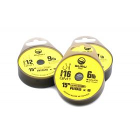   Guru QM1 Speed Stop Ready Rigs 15 vorgebundene Haken - 38 cm - 12 QM1 - 9lb - 0,22mm