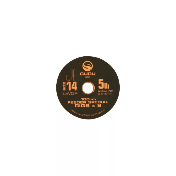Guru LWGF Feeder Special Rig Vorfachhaken - 100cm - Gr. 18
