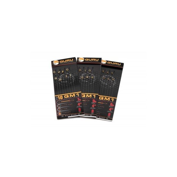 Guru Tackle - 2022- QM1 Bait Bands 10cm 10 (0.22mm) - vorgebundener Haken