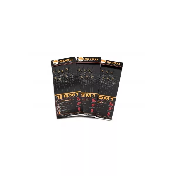 Guru Tackle - 2022- QM1 Bait Bands 10cm 10 (0.19mm) vorgebundener Haken