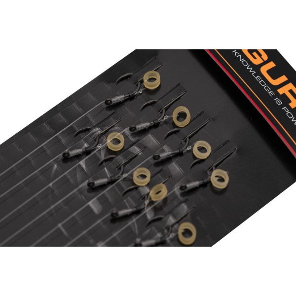 Guru SMWG Bait Bands 18 Geöhrter, widerhakenloser Monofil Fertighaken 8 Stk.