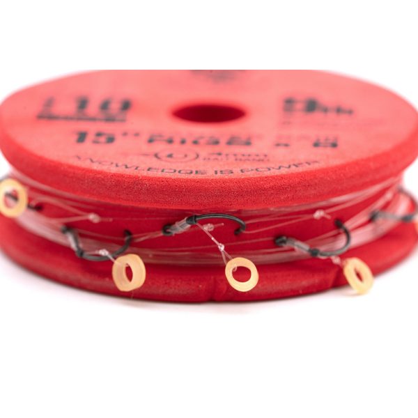 Guru SMWG Bait Bands 10 Geöhrter, widerhakenloser Monofil Fertighaken 8 Stk.