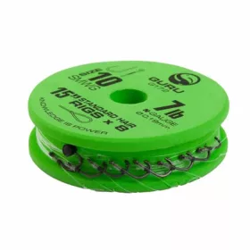   GURU SUPER MWG STANDARD HAIR READY RIGS 15 Größe 14 (0.19mm) vorgebundener Haken