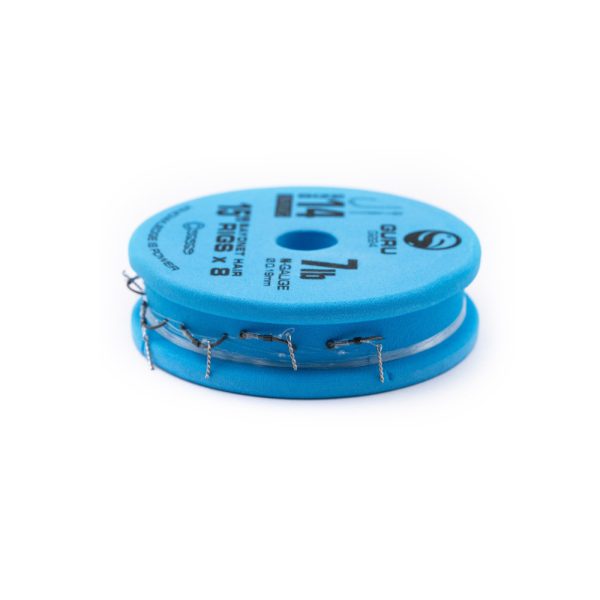 Guru SMWG Bayonet Rig 14 Geöhrter, widerhakenloser Monofil Fertighaken 8 Stk.