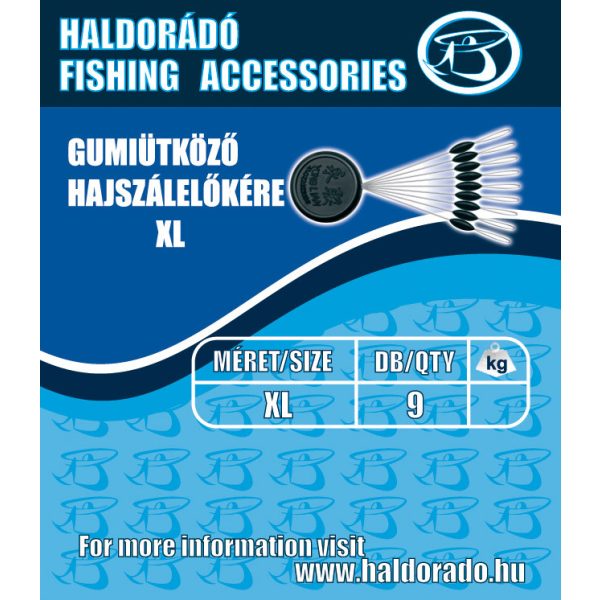 Haldorádó Gummistopper für Haarvorfach XL 9Stk
