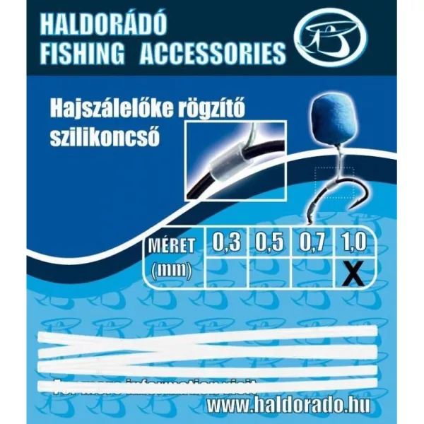 Haldorádó Haarvorfach-Befestigungs-Silikonschlauch 0,7mm 5 Stk.