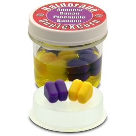   Haldorádó DupleXCorn Ananas-Banane 8 Stück/Box 10x9x9,5mm Gummimais