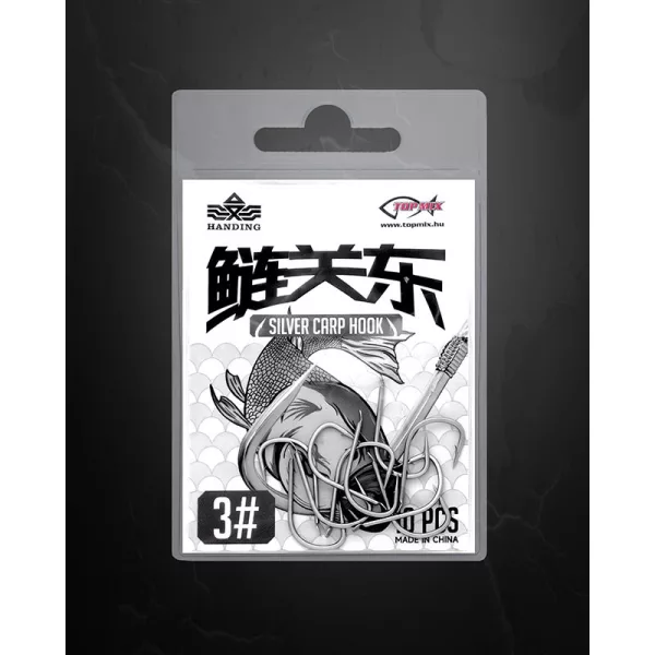 Handing Silver Carp 3 mit Plättchen, Widerhaken Amur Haken 10Stk