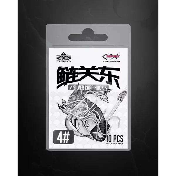 Handing Silver Carp 4-Blatt, Behaarter Graskarpfenhaken 10Stk