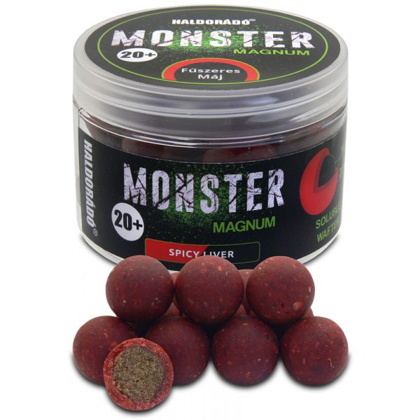 Haldorádó Monster Magnum Gewürzte Leber 80gr 20mm Sinkender Hakenköder