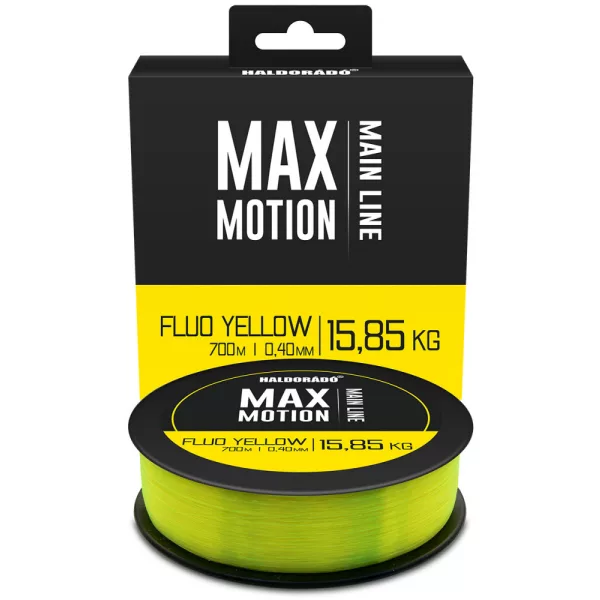 Haldorádó Max Motion 0,40mm 700m Monofile Hauptschnur - Fluo Gelb