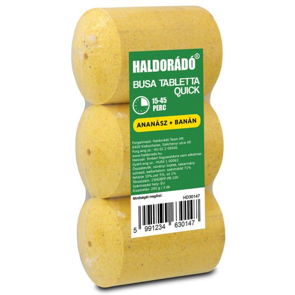 Haldorádó Silberkarpfen-Tablette Quick Ananas-Banane 3 Stk./Packung