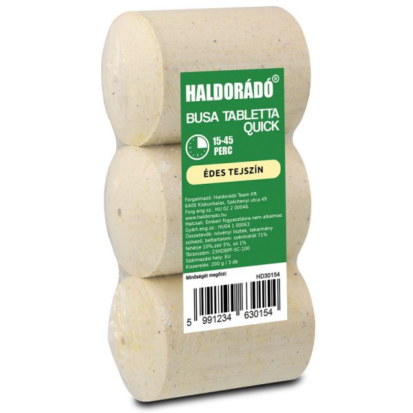 Haldorádó Silberkarpfen-Tablette Quick Süße Sahne 3 Stk./Packung