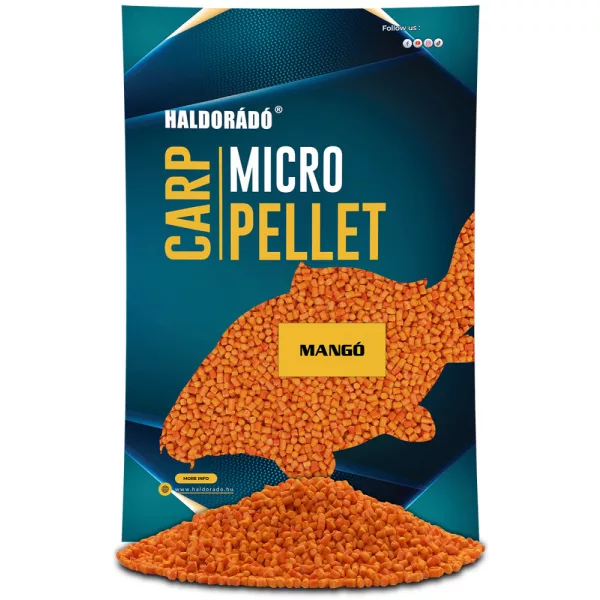 Haldorádó Karpfen Mikro Pellet Mango 600gr 3mm Futterpellet
