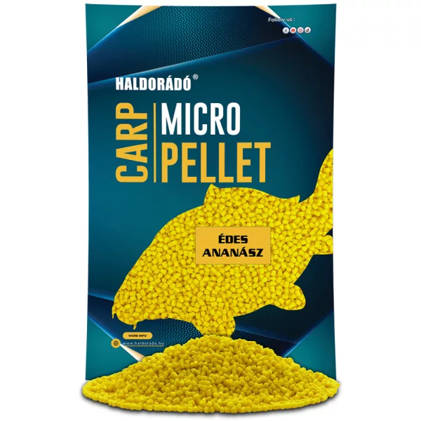 Haldorádó Karpfen Mikro Pellet Süße Ananas 600gr 3mm Futterpellet
