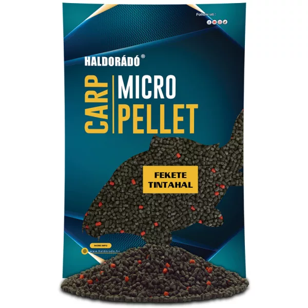 Haldorádó Karpfen Mikro Pellet Schwarzer Tintenfisch 600gr 3mm Futterpellet