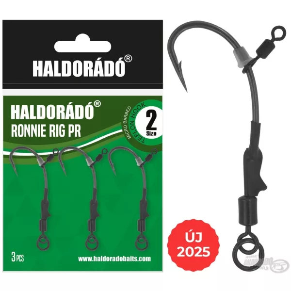 Haldorádó Ronnie Rig PR-2 Vorgebundener Boilie-Haken 3 Stk.