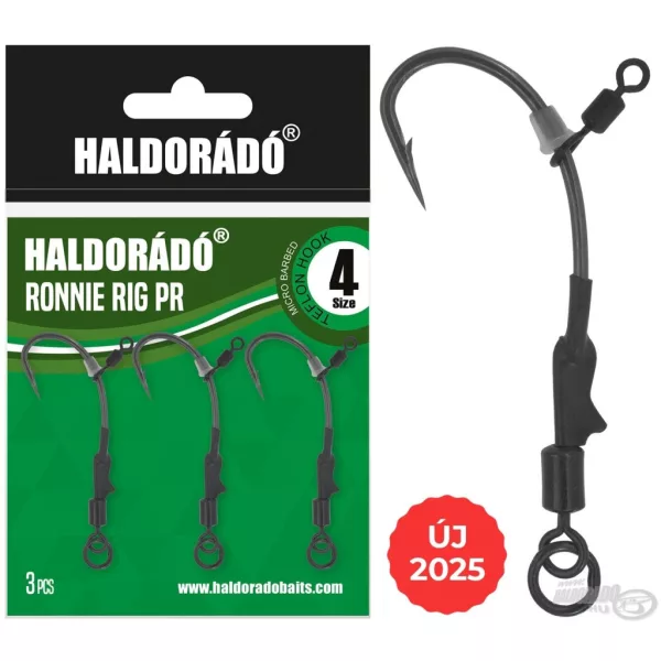 Haldorádó Ronnie Rig PR-4 Vorgebundener Boilie-Haken 3 Stk.
