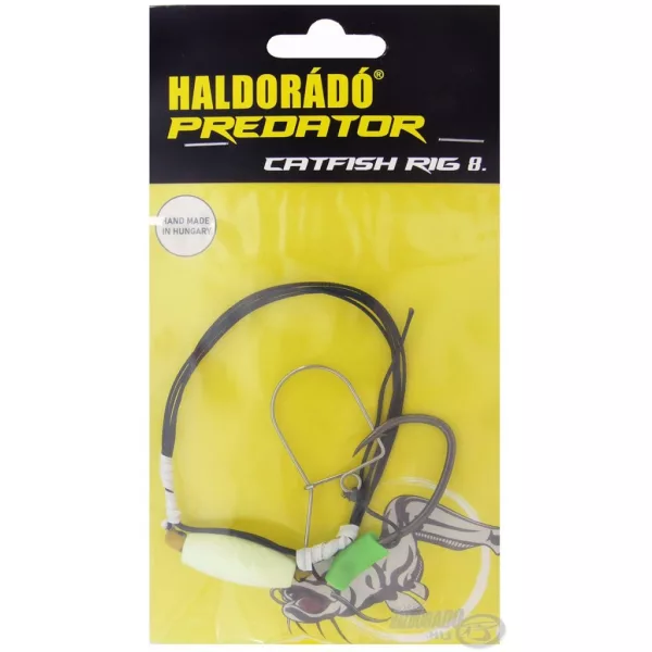 Haldorádó Catfish Rig 8 Köderring-Vorfach für lebende Köderfische zum Welsangeln 100cm