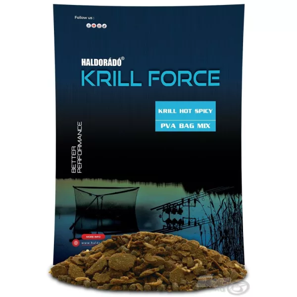 Haldorádó Krill Force PVA Bag Mix Krill Hot Spicy 600gr