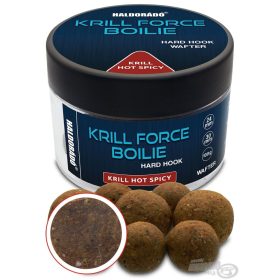   Haldorádó Krill Force Boilie Hard Hook Wafter 24, 30 mm Krill Hot Spicy Hakenboilie 100gr