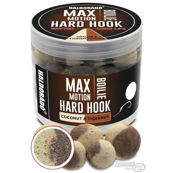 Haldorádó Max Motion Boilie Hard Hook Wafter 16, 20mm Kokos-Tigernuss Köder-Boilie 100gr