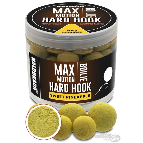 Haldorádó Max Motion Boilie Hard Hook Wafter 16, 20mm Süße Ananas Köder-Boilie 100gr