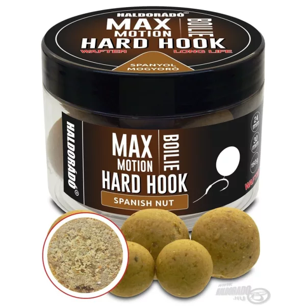Haldorádó Max Motion Boilie Hard Hook Wafter 24, 30mm Spanische Erdnuss Köderboilie 150gr