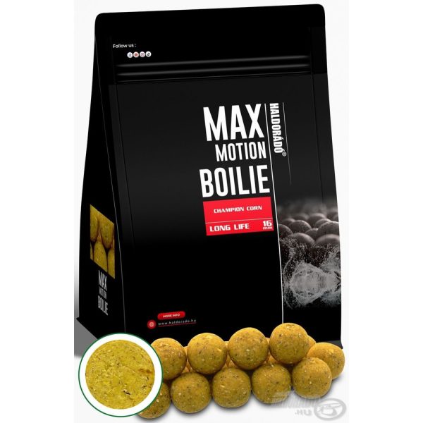 Haldorádó Max Motion Boilie Long Life 16mm Champion Corn Boilie 800gr
