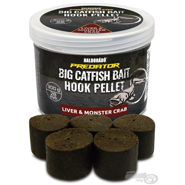 Haldorádó Catfish Bait Hook Pellet 28mm Liver-Monster Crab Gebohrter Hakenpellet 300gr