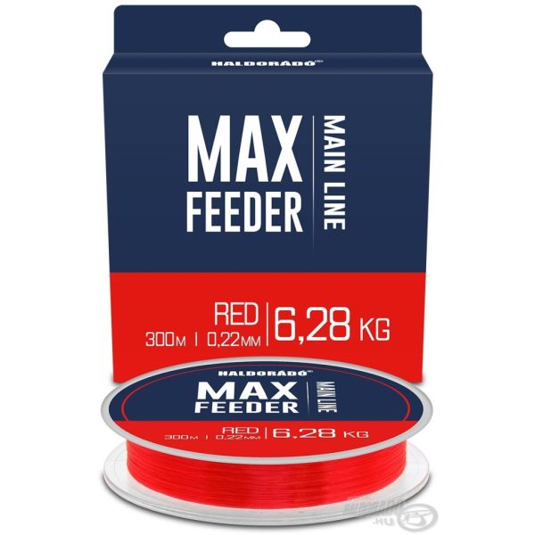 Haldorádó Max Feeder Red 0,22mm 300m Monofile Hauptschnur