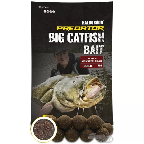 Haldorádó Catfish Bait Boilie 24+ Liver-Monster Crab Wallerboilie 1kg