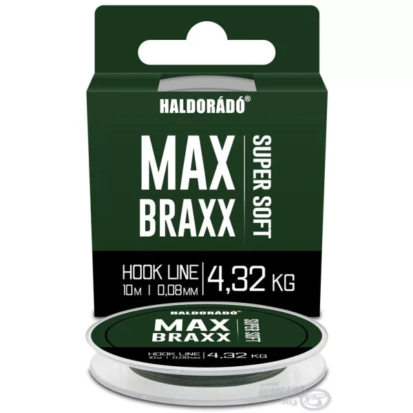 Haldorádó Max Braxx Super Soft Hook Line 0,08mm 10m Geflochtene Vorfachschnur