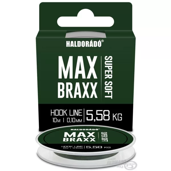 Haldorádó Max Braxx Super Soft Hook Line 0,10mm 10m Geflochtene Vorfachschnur