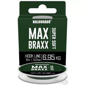   Haldorádó Max Braxx Super Soft Hook Line 0,12mm 10m Geflochtene Vorfachschnur