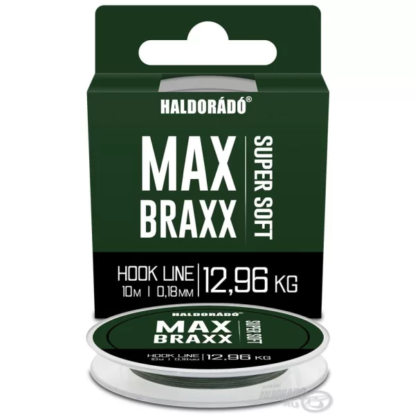 Haldorádó Max Braxx Super Soft Hook Line 0,18mm 10m Geflochtene Vorfachschnur