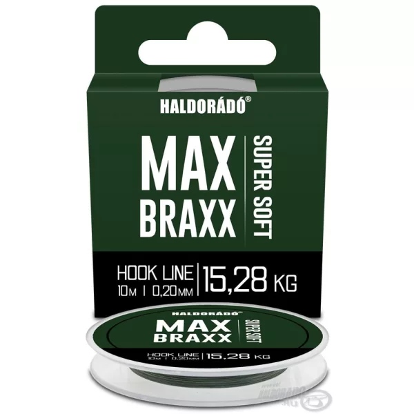 Haldorádó Max Braxx Super Soft Hook Line 0,20mm 10m Geflochtene Vorfachschnur