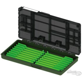  Haldorádó Feeder Box Feeder-Kleinteile und Vorfachhalter-Box mit magnetischen Leitern 24,8x13x3,8cm
