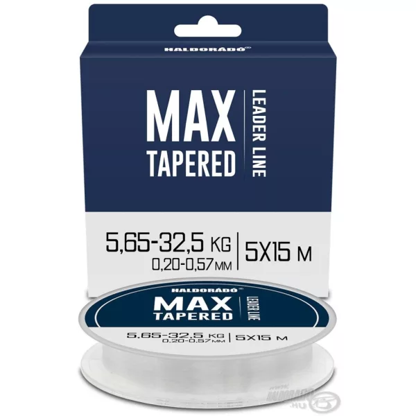 Haldorádó Max Tapered Leader 0,20-0,57mm 5x15m Monofiles Wurfvorgeschirr