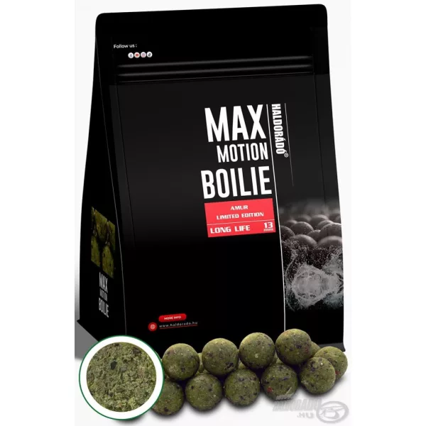 Haldorádó Max Motion Boilie Long Life 13mm Limited Edition Amur Futterboilie 800gr