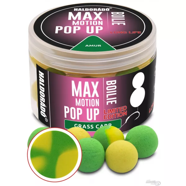Haldorádó Max Motion Boilie Pop Up 16mm Limited Edition Amur Köderboilie 50gr
