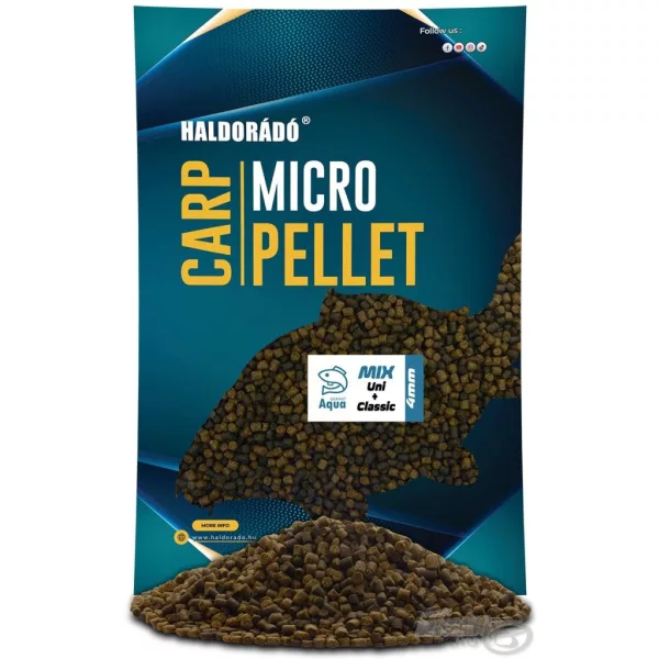 Haldorádó Karpfen Micro Pellet - Aqua Garant Classic + Uni Pellet Mix 4mm 700gr