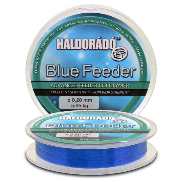 Haldorádó Blue Feeder 0,25mm 300m Monofile Hauptschnur - blau