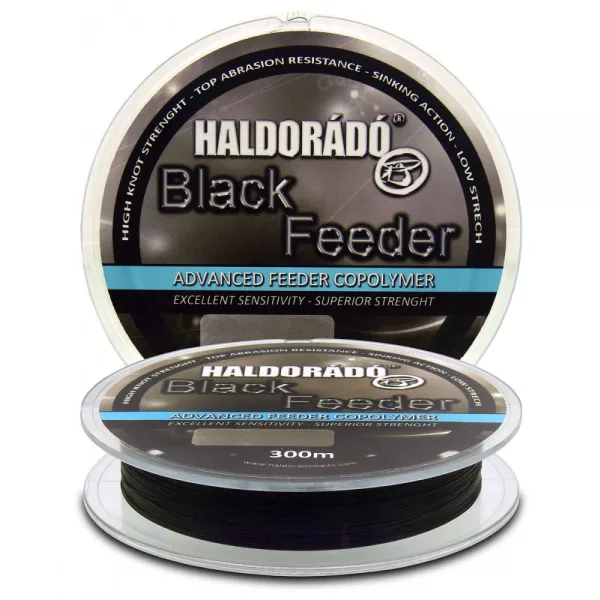 Haldorádó Black Feeder 0,30mm 300m Monofile Hauptschnur - schwarz