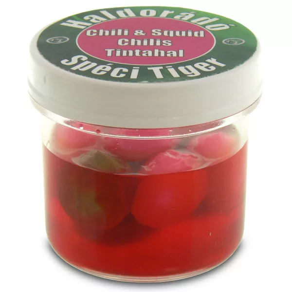 Haldorádó SpéciTiger Chili-Tintenfisch 8 St./Dose 15mm Gummi-Tigernuss